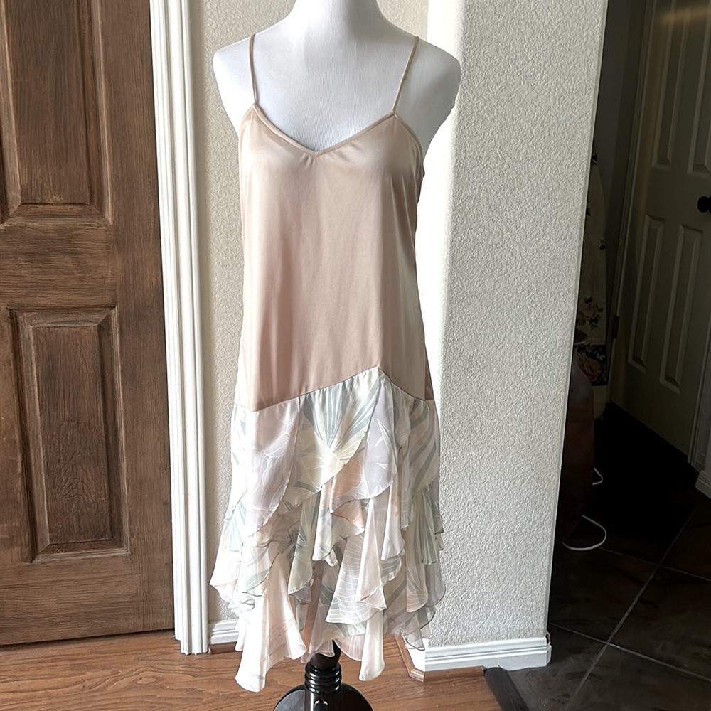 Vintage Pat Richards Slip Dress USA Michael Maiello USA Flowy 10 Medium Festival